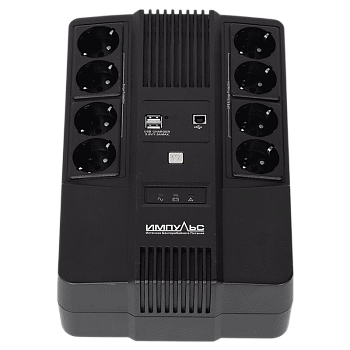 ИБП МАСТЕР 800, 800/480 ВА/Вт, LED, USB, RJ11/RJ45, CHRG USB, SCHUKOx8/ line-interactive AS brick
