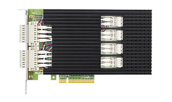 LR-Link LRES8003PF-BP-SR Сетевая карта/ PCIe x8 Multimode Quad-port 10G SR Dual-way Bypass Ethemet N