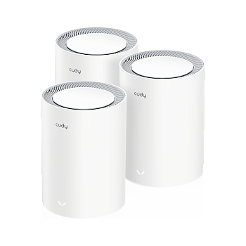 Cudy M3000(3-Pack) Wi-Fi Mesh-система/ AX3000 Wi-Fi 6 Mesh 2.5G Solution 3-Pack, Dual-Band,  Chipset