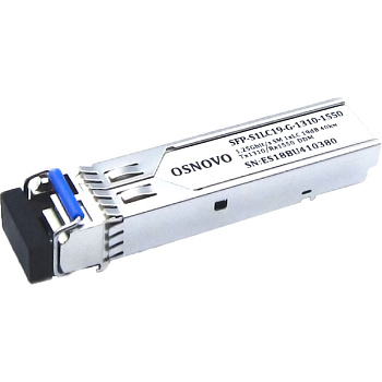 OSNOVO SFP-S1LC19-G-1310-1550 Трансивер/ OSNOVO Оптический SFP Модуль GE, одно волокно SM, до 1,25 Г