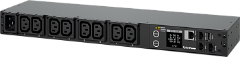Блок распределения питания/ PDU CyberPower 20SWHVIEC8FNET(41005) NEW 1U, Switched 240V/16A, IEC320-C
