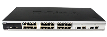 D-Link DES-3526_RFB/A43 Сетевой коммутатор/ 24-port UTP 10/100Mbps + 2 combo 1000BASE-T/SFP, L2 Sing