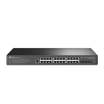 TP-Link SG3428X Коммутатор/ TP-Link JetStream™ 24-port Pure-Gigabit L2+ Managed Switch, 24 10/100/10
