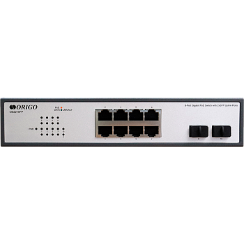 Origo OS2210FP/120W/A1A Коммутатор/ Unmanaged Switch 8x1000Base-T PoE, 2x1000Base-X SFP, PoE Budget 