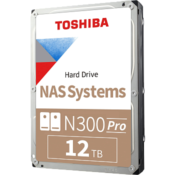 HDD Toshiba N300 Pro NAS SATA3 3.5" 12TB 7200 512Mb 6Gb/s 1 year warranty (replacement ST12000VN0008