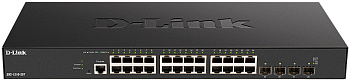 D-Link DXS-1210-28T/A1A Коммутатор/ DXS-1210-28T Smart L2+ Switch 24x10GBase-T, 4x25GBase-X SFP28, C