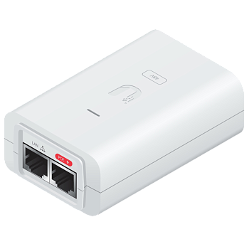 Ubiquiti POE-24-24W-G-WH Блок питания/ Ubiquiti 24v, .5A Giga POE, white, EU
