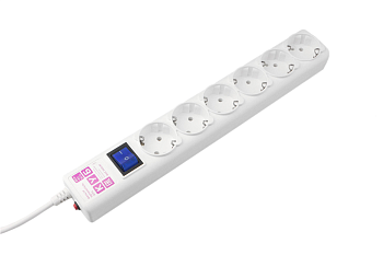 Фильтр-удлинитель Power Cube 3,0 м  6 розеток (белый) 16А/3,5кВт (3*1.5мм2)/ Power Cube Extension Fi