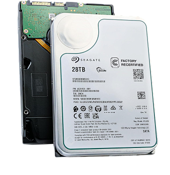 Жесткий диск/ HDD Seagate SATA 28Tb 7200 Exos 6Gb/s 512Mb OFFICIAL RECERTIFIED MTBF - 2.5M hrs 1 yea