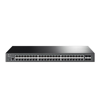 TP-Link SG3452X Коммутатор/ JetStream™ 48-Port Gigabit L2+ Managed Switch with 4 10GE SFP+ Slots