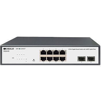 Origo OS2410/A1A Коммутатор/ Smart Managed L2 Switch 8x1000Base-T, 2x1000Base-X SFP