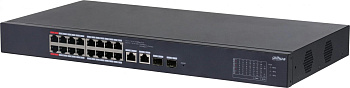 Dahua DH-CS4218-16ET-135 Коммутатор Dahua DH-CS4218-16ET-135 (L2) 16x100Мбит/с 2xКомбо(1000BASE-T/SF