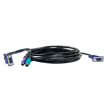 D-Link DKVM-CB/1.2M/B1A Кабель/ DKVM-CB/1.2M/B1 KVM Cable with VGA and 2xPS/2 connectors for DKVM-4K