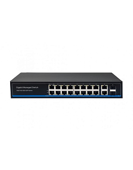 NST NS-SW-16G4G-PL Управляемый L2 PoE коммутатор Gigabit Ethernet/ Управляемый L2 PoE коммутатор Gig