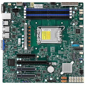 Материнская плата/ MB Supermicro X13SCL-F, Micro-ATX, 1x Intel Xeon 6300-series/ E-2400/Pentium (LGA