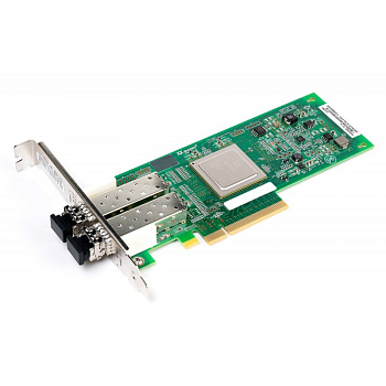 QLogic QLE2562-CK Qlogic QLE2562-CK PCIe 2.0, x8, 2-ports, 8GFC, SR-Optic, трансиверы установлены, L