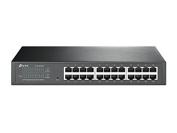 TP-Link TL-SG1024DE Коммутатор/ 24-Port Gigabit Easy Smart Switch, 24 10/100/1000Mbps RJ45 ports,  M