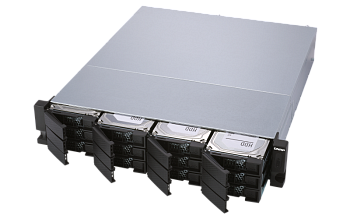 Полка расширения сетевого хранилища без дисков/ SMB QNAP TL-R1200S-RP SATA 6GB/s JBOD storage enclos