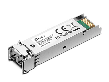 TP-Link SM311LM Трансивер/ Gigabit SFP module, Multi-mode, MiniGBIC, LC interface, Up to 550/275m di