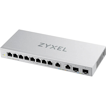 ZYXEL XGS1010-12-ZZ0102F Коммутатор/ Switch Zyxel XGS1010-12, 8xGE, 2x1/2.5GE, 2xSFP+, desktop, sile