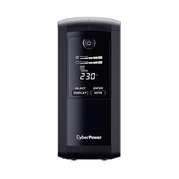 ИБП UPS CyberPower VP1000EILCD Line-Interactive 1000VA/550W USB/RS-232/RJ11/45  (6 IEC С13)