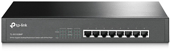 TP-Link TL-SG1008MP Коммутатор/ 8-Port Gigabit PoE+ Switch, 8 Gigabit RJ45 Ports, 802.3at/af, 126W P