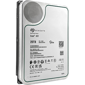 Жесткий диск/ HDD Seagate SATA3 20Tb Exos X22 7200 RPM 512Mb 1 year warranty