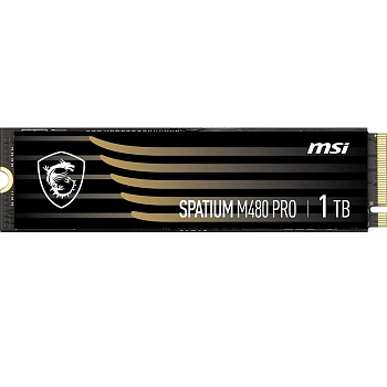 MSI SSD SPATIUM M480 Pro, 1000GB, M.2(22x80mm), NVMe, PCIe 4.0 x4, 3D TLC, R/W 7400/6000, IOPs 750 0