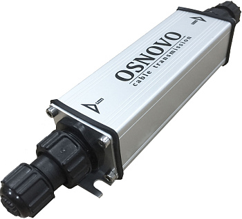 OSNOVO E-PoE/1GW РоЕ удлинитель/ OSNOVO Уличный PoE удлинитель 10/100/1000M Gigabit Ethernet до 500м