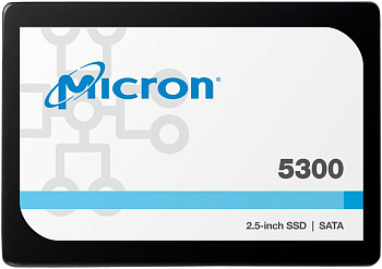 Твердотельный накопитель/ Micron SSD 5300 MAX, 960GB, 2.5" 7mm, SATA3, 3D TLC, R/W 540/520MB/s, IOPs