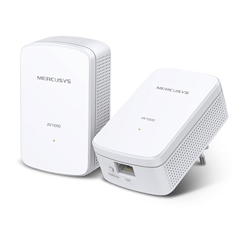 Mercusys MP500 KIT Комплект гигабитных адаптеров Powerline/ AV1000 Gigabit Powerline Kit, HomePlug A