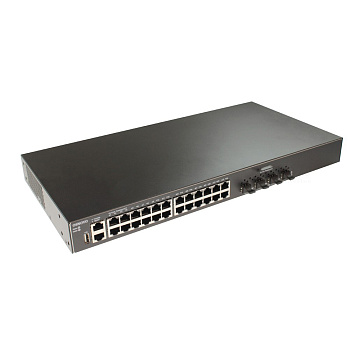 OSNOVO SW-24G4X-L3ST Коммутатор/ SW-24G4X-L3ST Управляемый стекируемый L3 коммутатор Gigabit Etherne