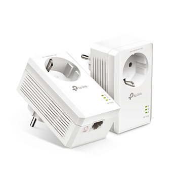 TP-Link TL-PA7017P KIT Сетевой адаптер/ AV1000 Gigabit Passthrough Powerline Starter Kit