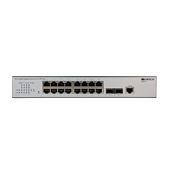 Origo OS3118/A2A Управляемый L2 коммутатор, 16x1000Base-T, 2x1000Base-X SFP, консольный порт R