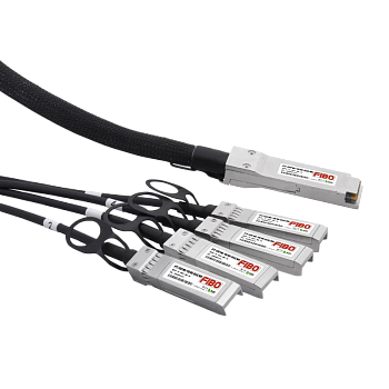 FIBO FT-Q40-4S10-DAC1m Кабель/ FIBO FT-Q40-4S10-DAC1m QSFP+ to 4SFP+ DAC модуль, медный кабель Belde