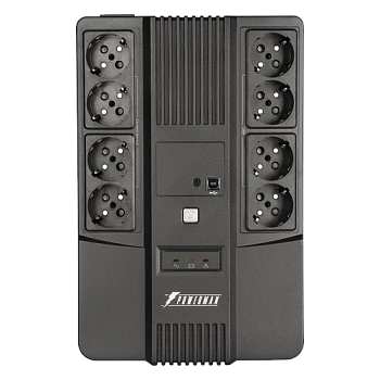 ИБП POWERMAN Brick 850 PLUS, линейно-интерактивный, 850ВА, 480Вт, 4 евророзетки с резервным питанием