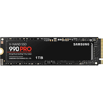 Samsung SSD 990 PRO, 1000GB, M.2(22x80mm), NVMe 2.0, PCIe 4.0 x4, V-NAND TLC, R/W 7450/6900MB/s, IOP