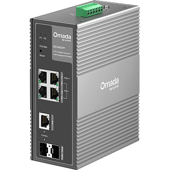 TP-Link IES206GPP Коммутатор/ Omada 6-Port Gigabit Industrial Easy Managed Switch with 3-Port PoE+ a