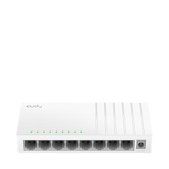 Cudy FS108D Коммутатор/ 8-Port 10/100 Mbps Desktop Switch, 8 10/100M RJ45 Ports, Loop Detection, Des