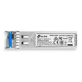 TP-Link SM321B-2 Трансивер/ 1000Base-BX WDM Bi-Directional SFP module, TX: 1310 nm and RX: 1550 nm,