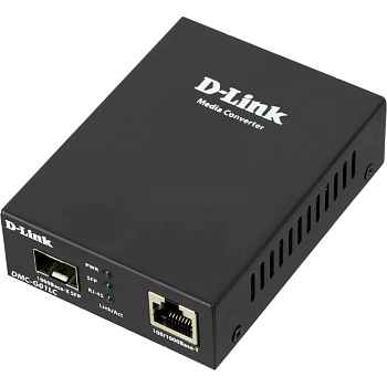 D-Link DMC-G01LC/C1A Медиаконвертер/ DMC-G01LC Media Converter 1000Base-T to 1000Base-X SFP, Stand-a