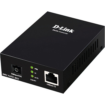D-Link DMC-F20SC-BXU/B1A Трансивер/ DMC-F20SC-BXU WDM Media Converter 100Base-TX to 100Base-FX, SC, 
