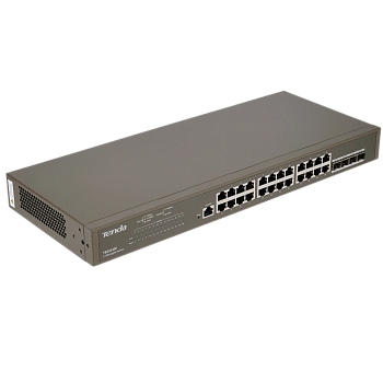 Tenda TEG5328F Коммутатор/ Tenda TEG5328F Коммутатор управляемый L2, 28 портов, 24х1 Гбит/с, Base-X 