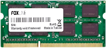 Память оперативная/ Foxline SODIMM 32GB 3200 DDR4 ECC CL22 (2Gb*8)