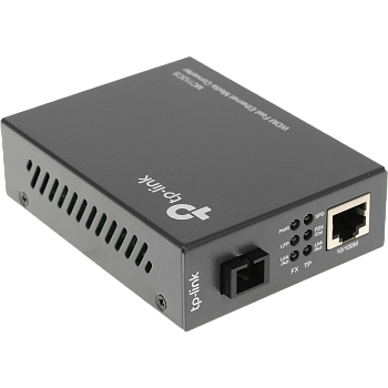 TP-Link MC112CS Конвертер/ 10/100Mbps RJ45 to 100Mbps single-mode SC fiber Converter, Full-duplex,Tx