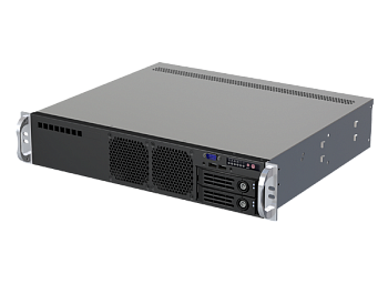 Серверный корпус/ 2U chassis; ATX, Micro-ATX, Mini-ITX MBs; 2 x 3.5''hs + 2 x 3.5'' internal + 1 x 2