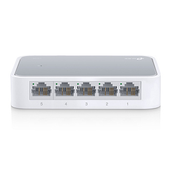 TP-Link TL-SF1005D Коммутатор/ 5-port 10/100M mini Desktop Switch, 5 10/100M RJ45 ports, Plastic cas