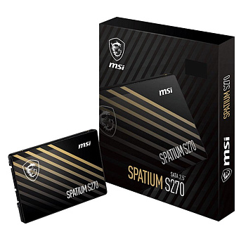 Твердотельный накопитель SSD MSI 960GB SATA 2.5" SPATIUM S270