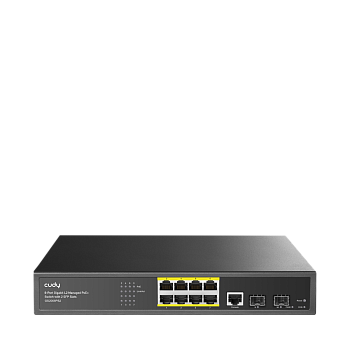 Cudy GS2008PS2 Коммутатор/ 8-Port Layer 2 Managed Gigabit PoE+ Switch with 2 Gigabit SFP Slots, 120W