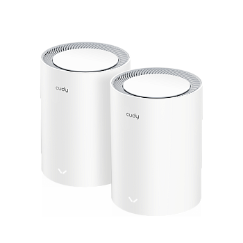 Cudy M3000(2-Pack) Wi-Fi Mesh-система/ AX3000 Wi-Fi 6 Mesh 2.5G Solution 2-Pack, Dual-Band,  Chipset